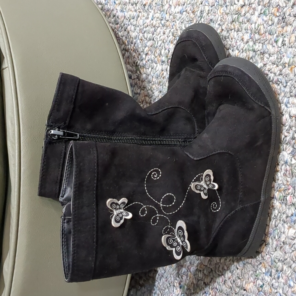 Black toddler boots